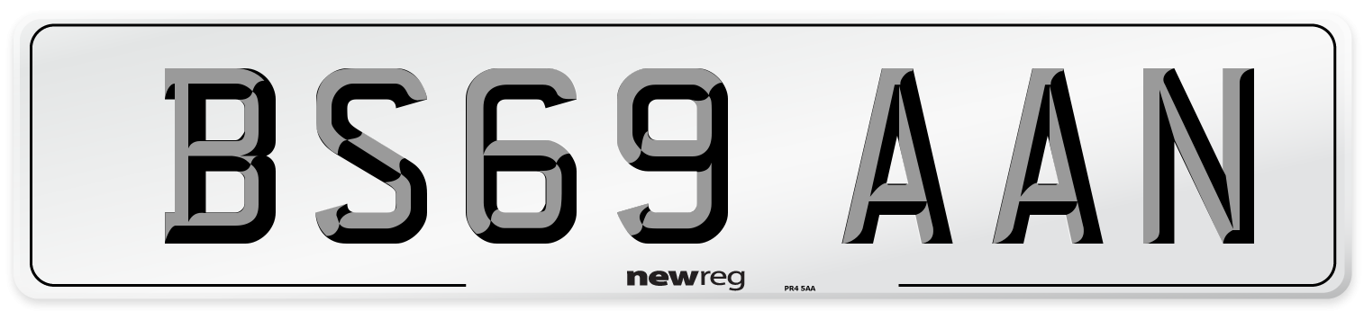 BS69 AAN Number Plate from New Reg